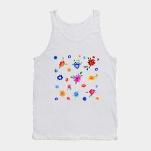 flowers blossoms brightly colored Tank Top